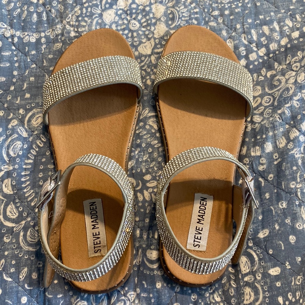Steve Madden rhinestone flat sandal